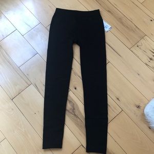 Black fleece leggings